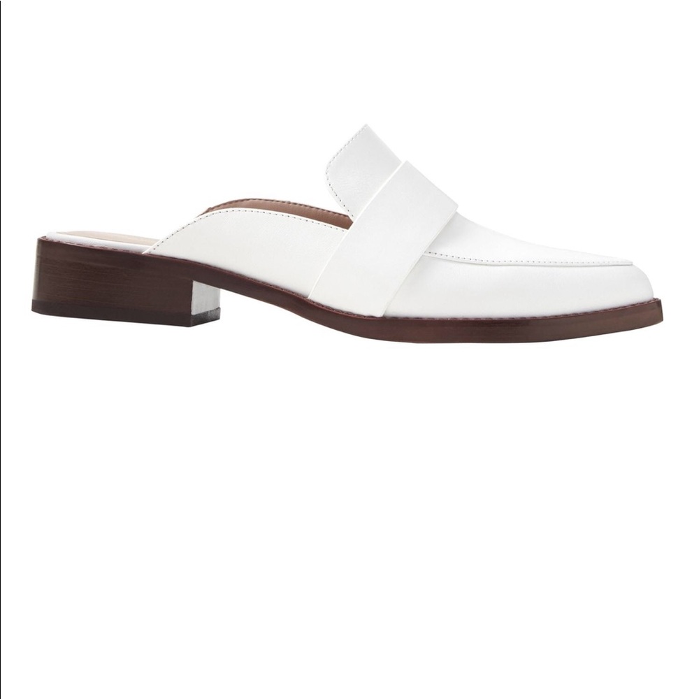 White Loafer Mule slide size 8.5